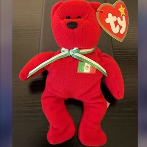 Ty Teenie Beanie Baby Osito The Bear Mexico Retired Rare McDonalds W/ Tag Errors